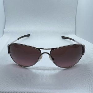 Oakley Restless Silver Frame White Wrap Aviators